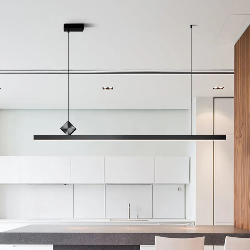 Dining room chandelier minimalist luxury without main light simple modern study bar table dining table led nordic pendant lamp
