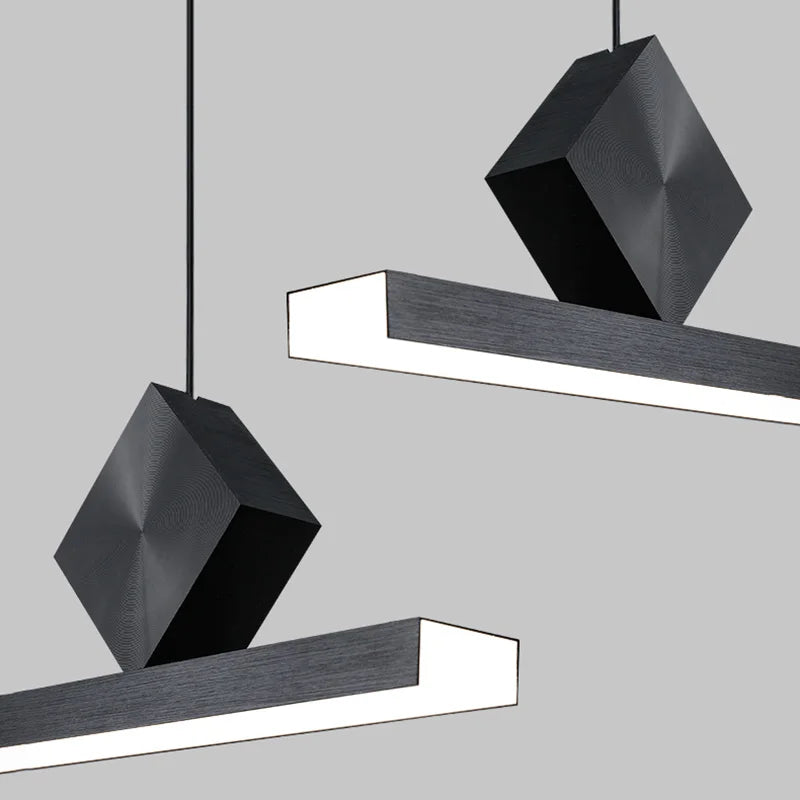 Dining room chandelier minimalist luxury without main light simple modern study bar table dining table led nordic pendant lamp
