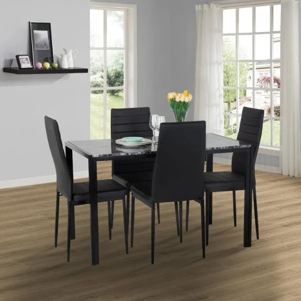 Marble Table top with 4 Chairs