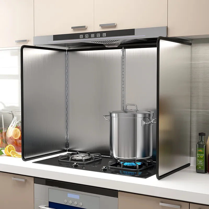 Kitchen Oil Stainless Steel Splatter Heat Baffle
