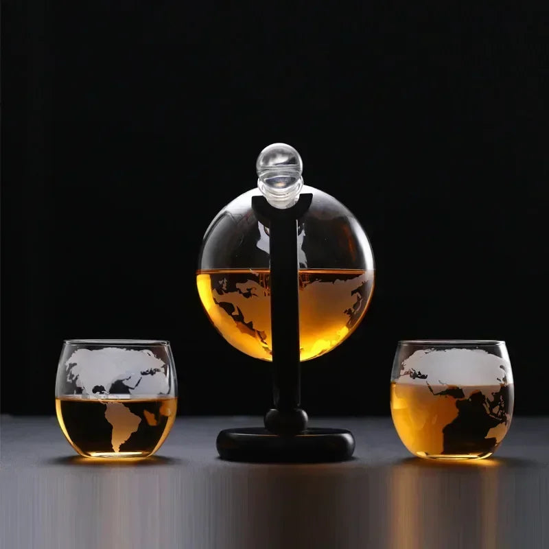 Decanter with Fine Wood Stand Liquor Gifts