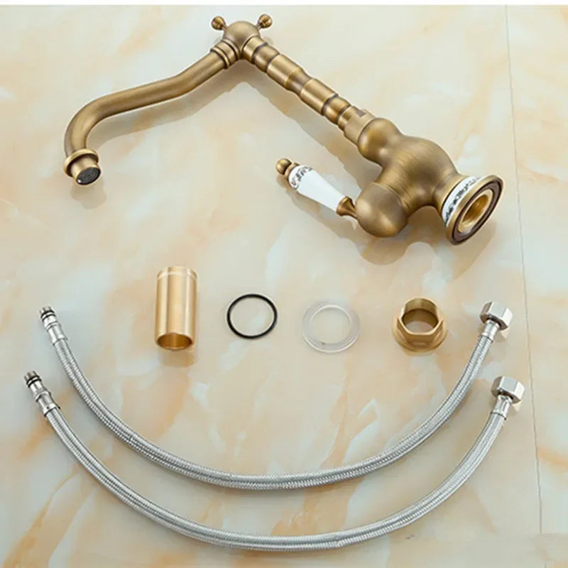 Antique Bronze Cold and Hot Water Basin