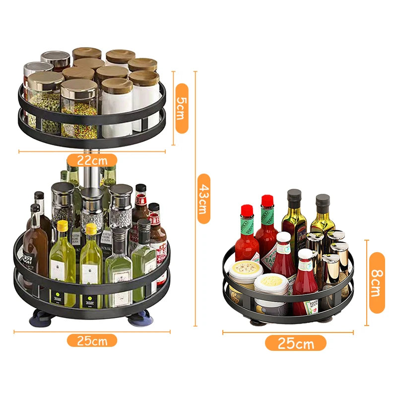 Spice Organizer Carbon Steel Storage Tray