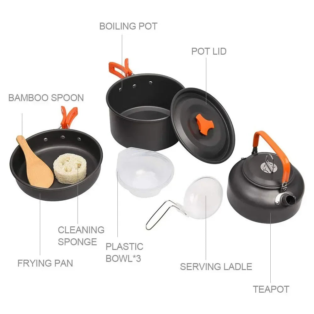 Cookware Set Nonstick Portable