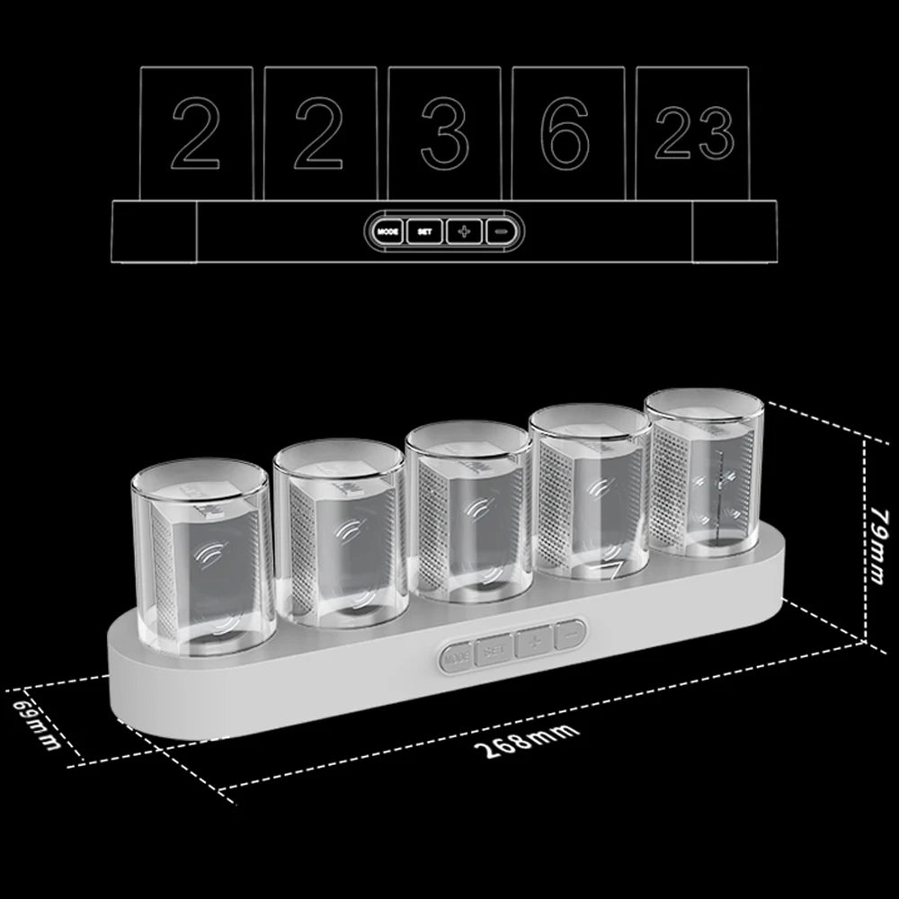 Digital Nixie Tube Clock Gift Idea.