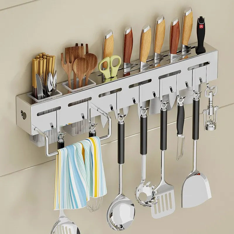 Stainless Steel Rack Wall-mounted Multifunctional