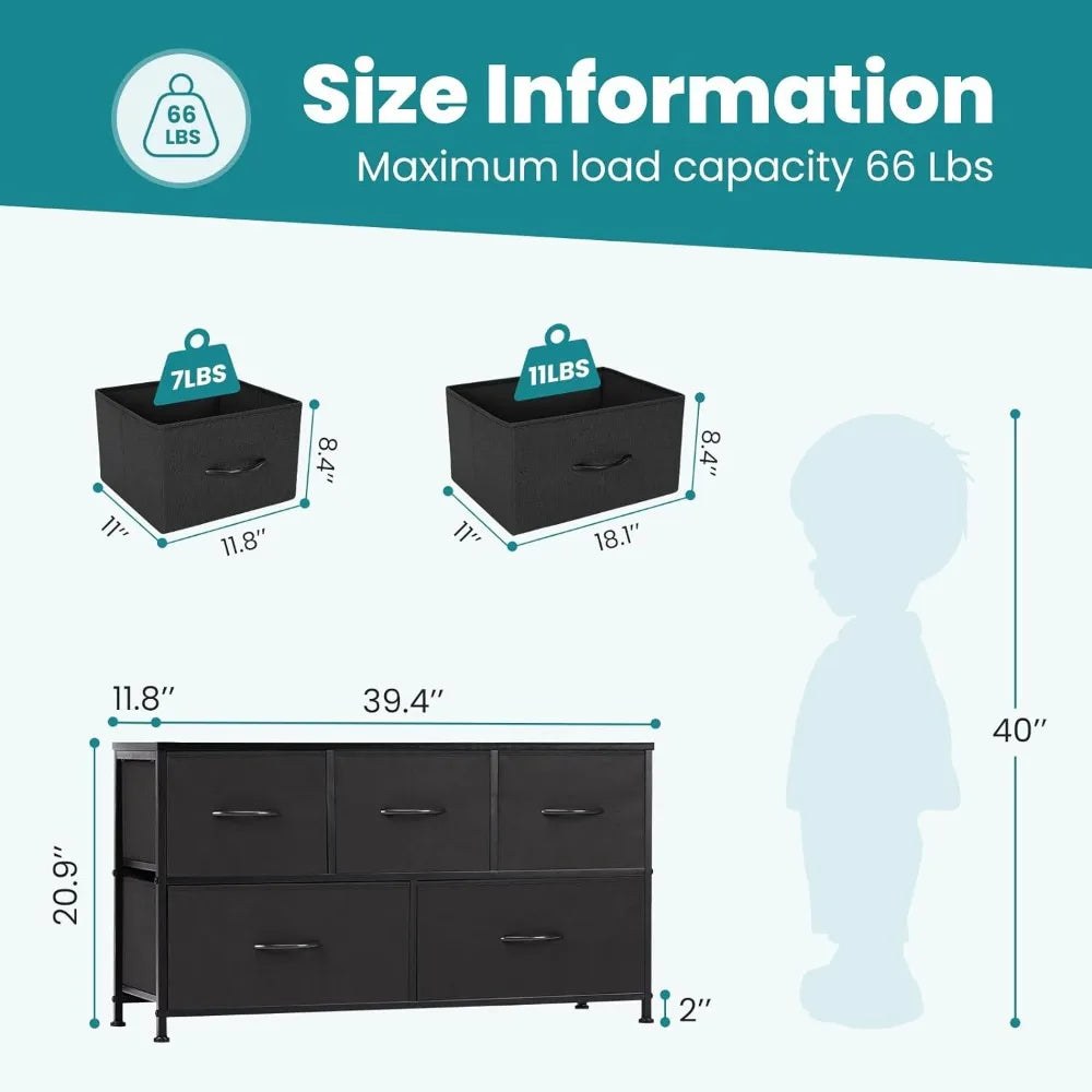 5 Drawer Organizer Chest