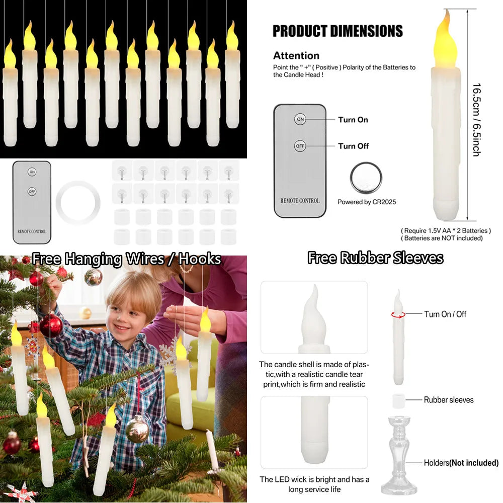LED Flameless Battery Operated Candlesticks