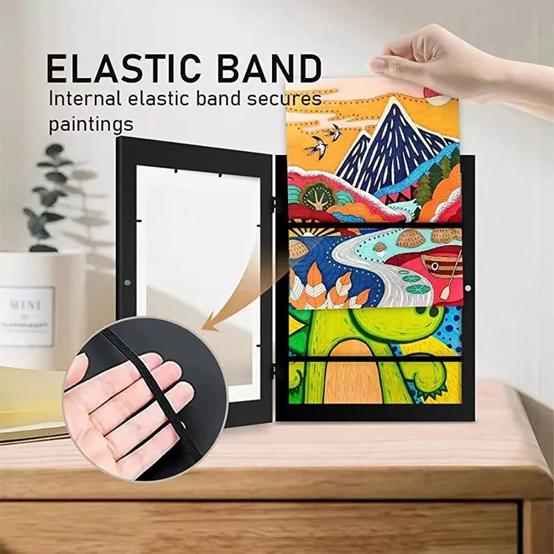 Kids Art Frames Magnetic Front Open