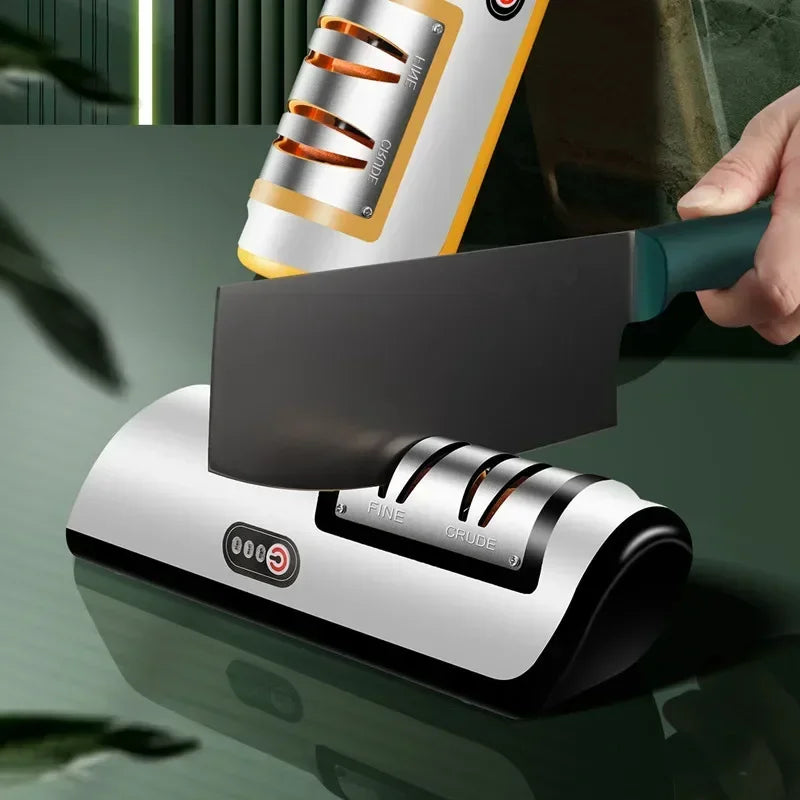 USB Electric Sharpener Automatic Rechargable Kitchen Knives