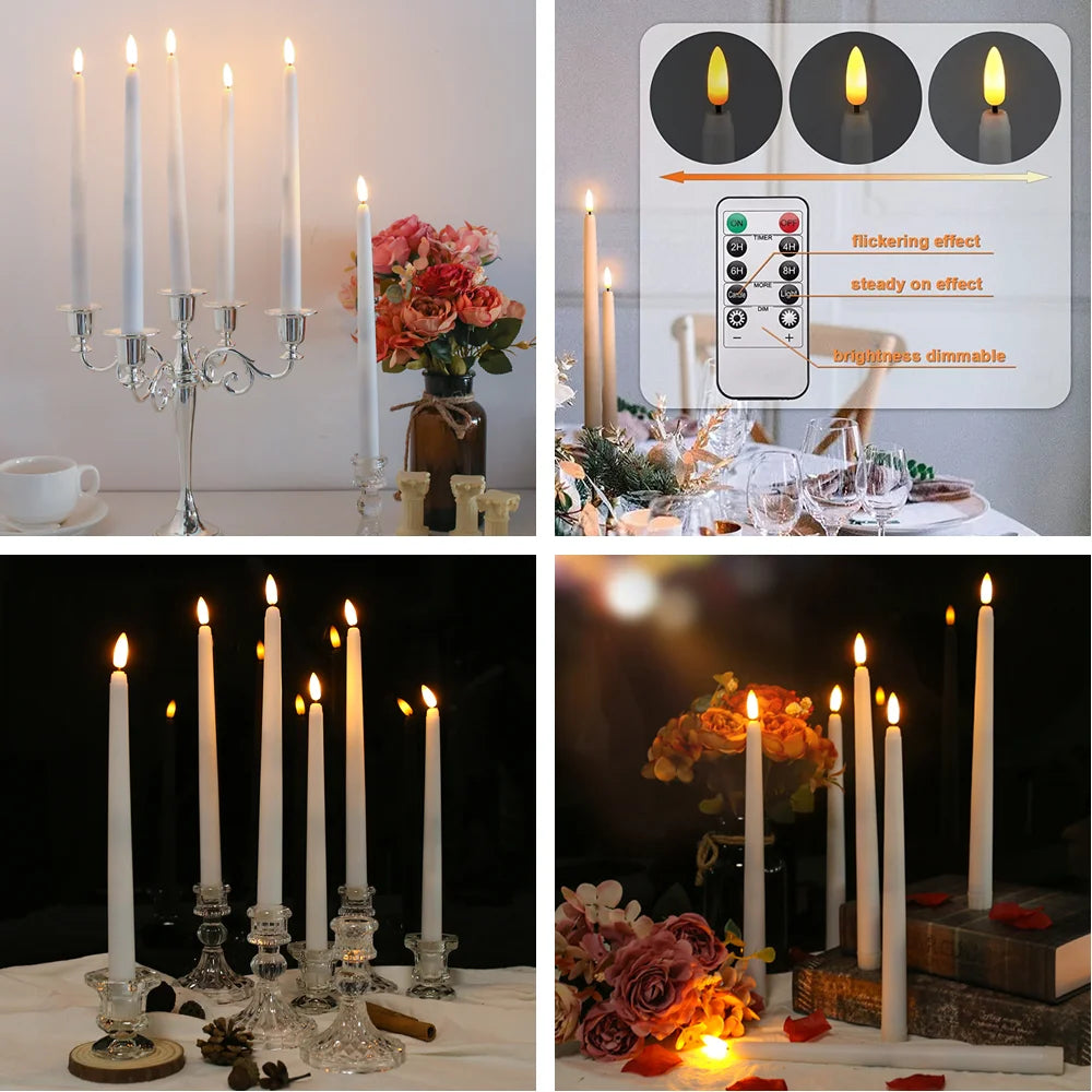 LED Flameless Battery Operated Candlesticks