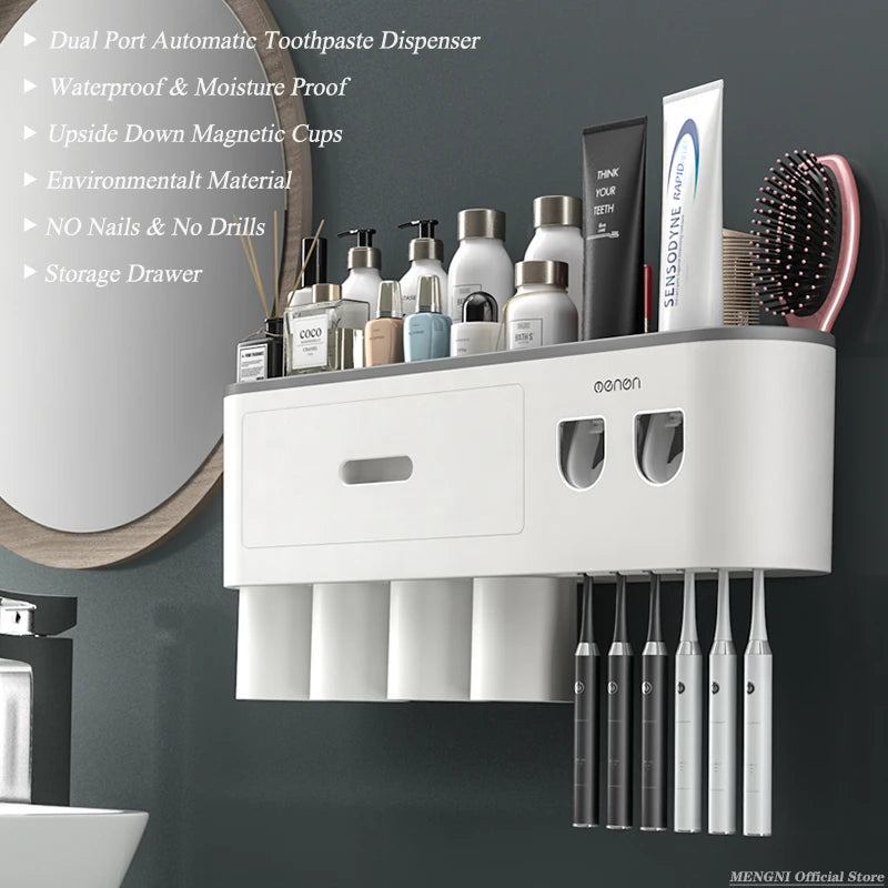 Automatic Toothpaste Squeezer Storage
