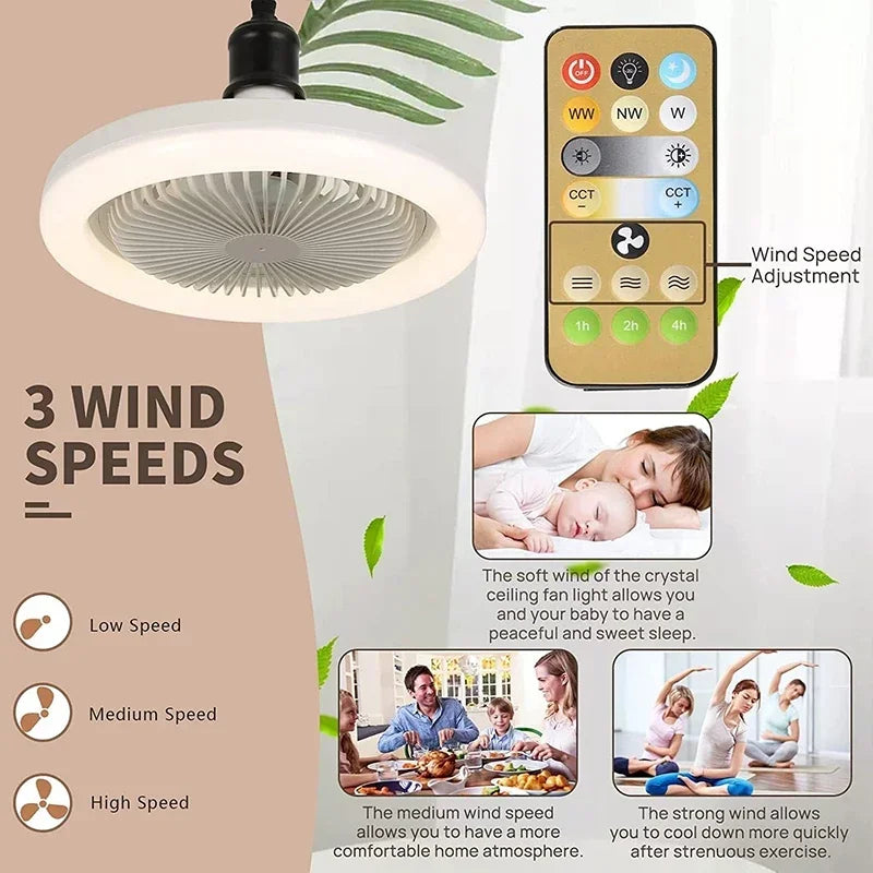 Smart Ceiling Fan with Remote Control