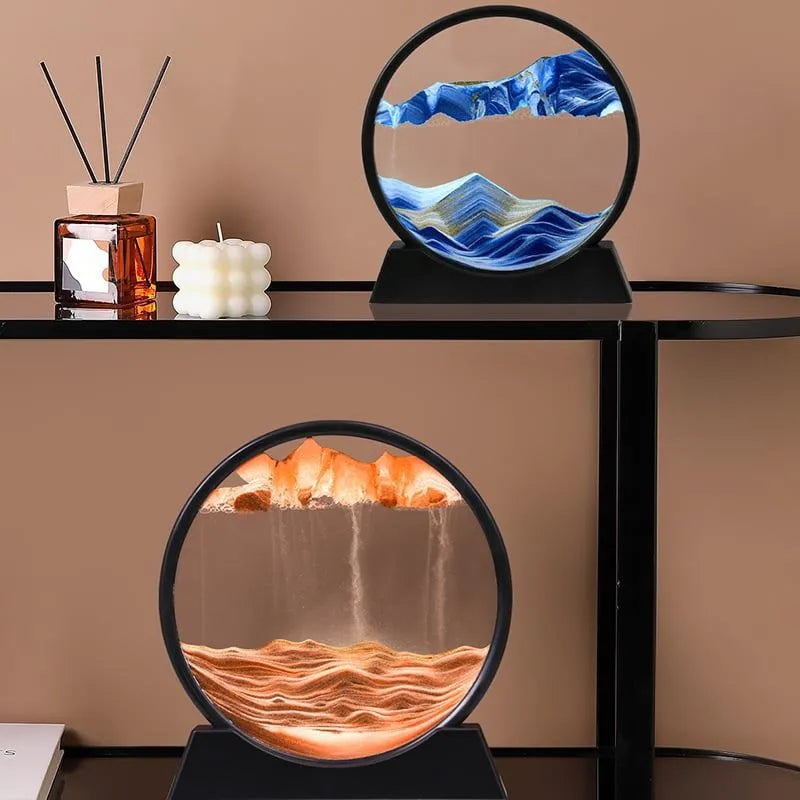 Quicksand Painting Round Deep Sea Sandscape