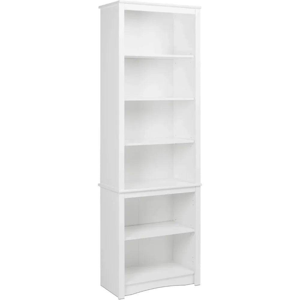 Home Tall 6-Shelf Bookcase Bookshelf