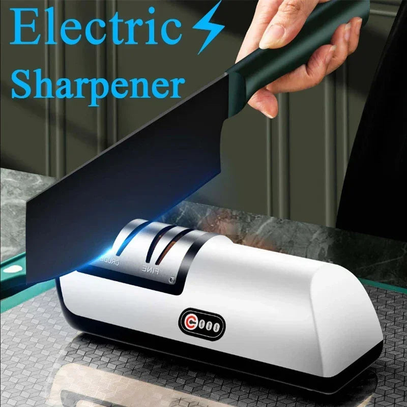 USB Electric Sharpener Automatic Rechargable Kitchen Knives