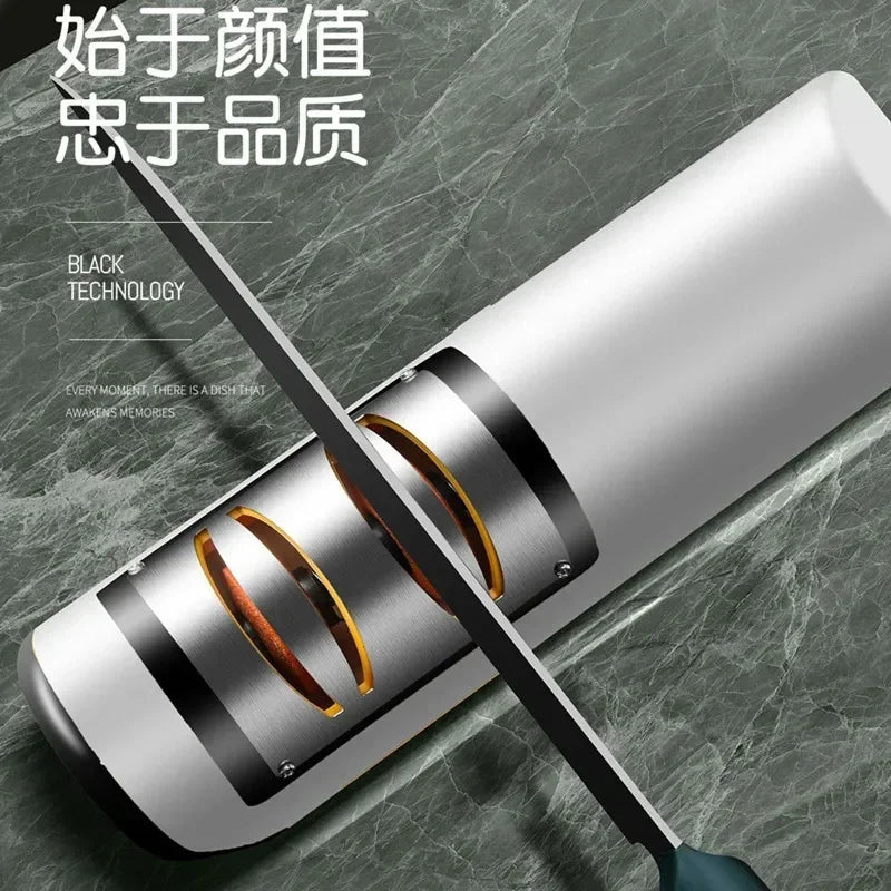 USB Electric Sharpener Automatic Rechargable Kitchen Knives
