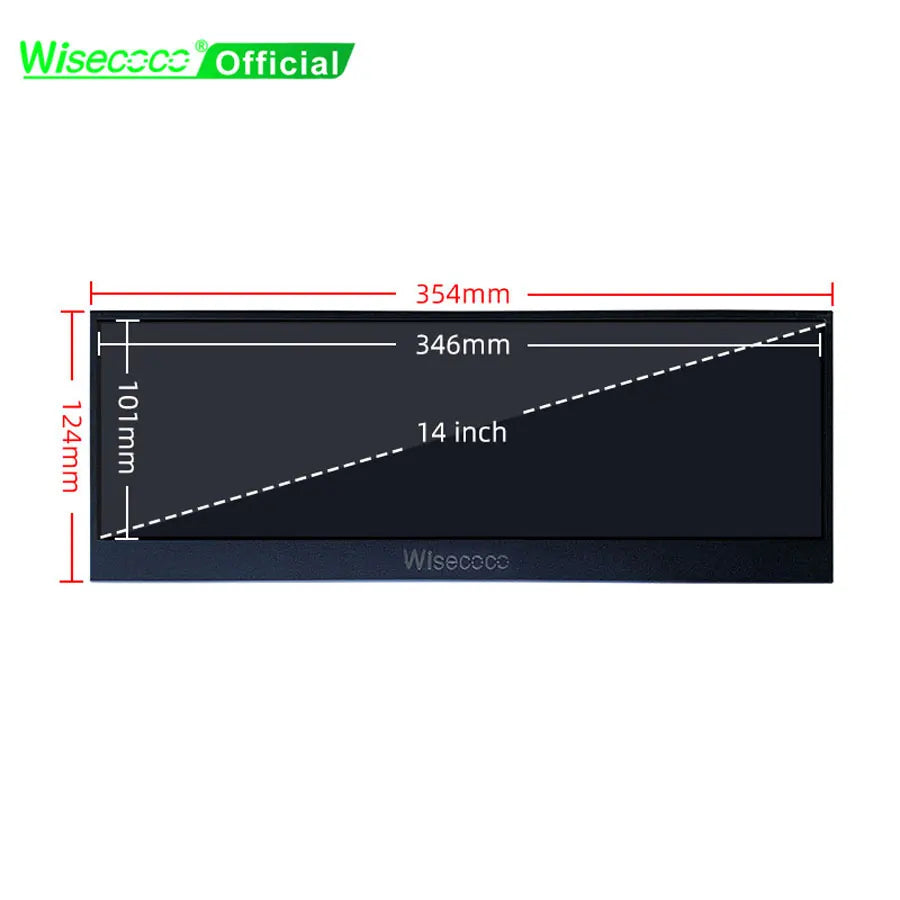 Wisecoco LCD Stretch Ultrawide Sub Screen