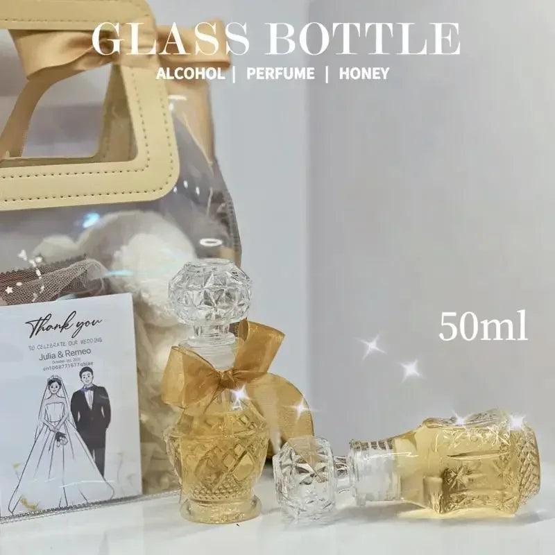 Glass Liquor Bottle Alcohol Set