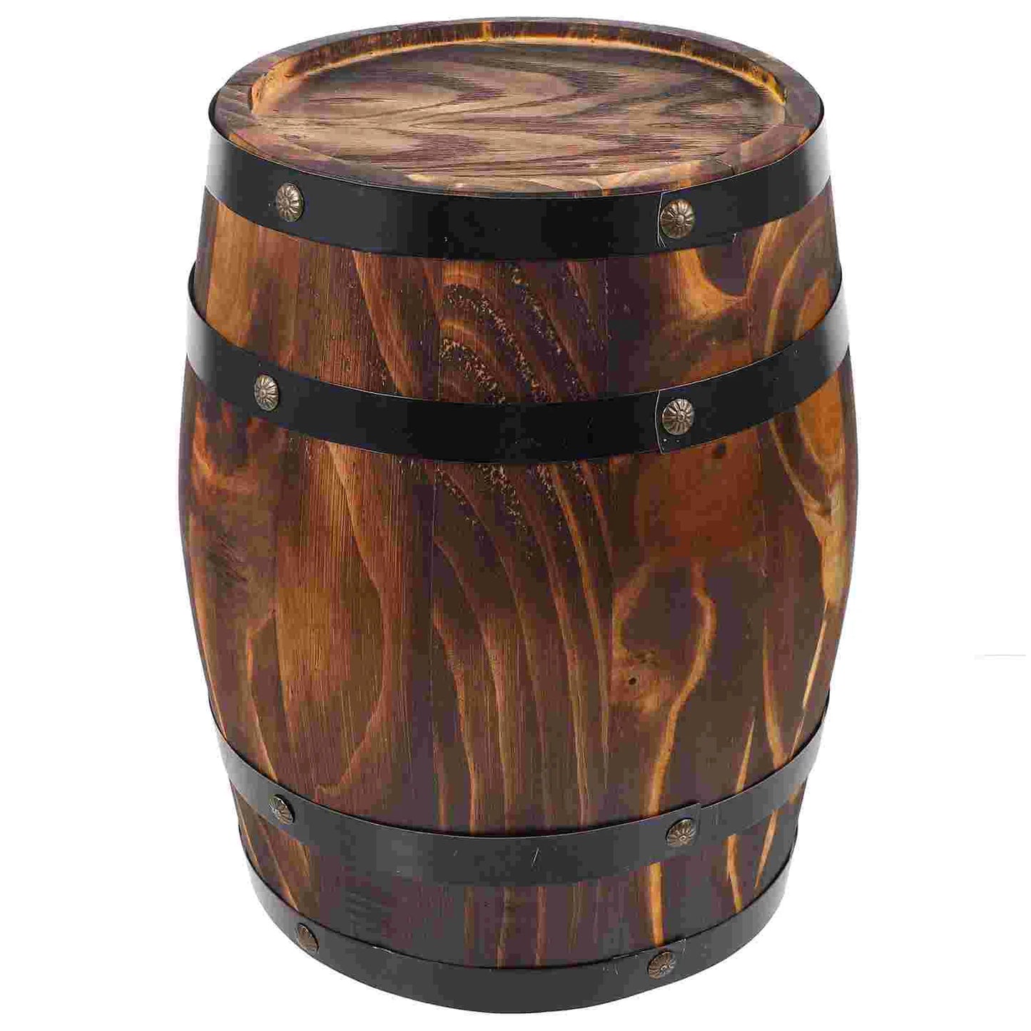 Wood Bucket Vintage Flower Planter Well Pail