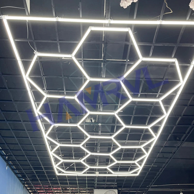 Hexagon  Tube Honeycomb Ceiling Workshop With Border