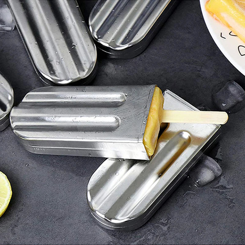 Stainless Steel Frozen Ice Cream Mold with Holder