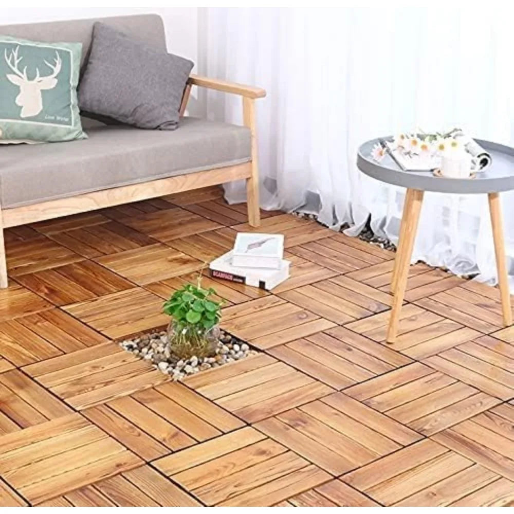 Hardwood Interlocking Tiles  Outdoor