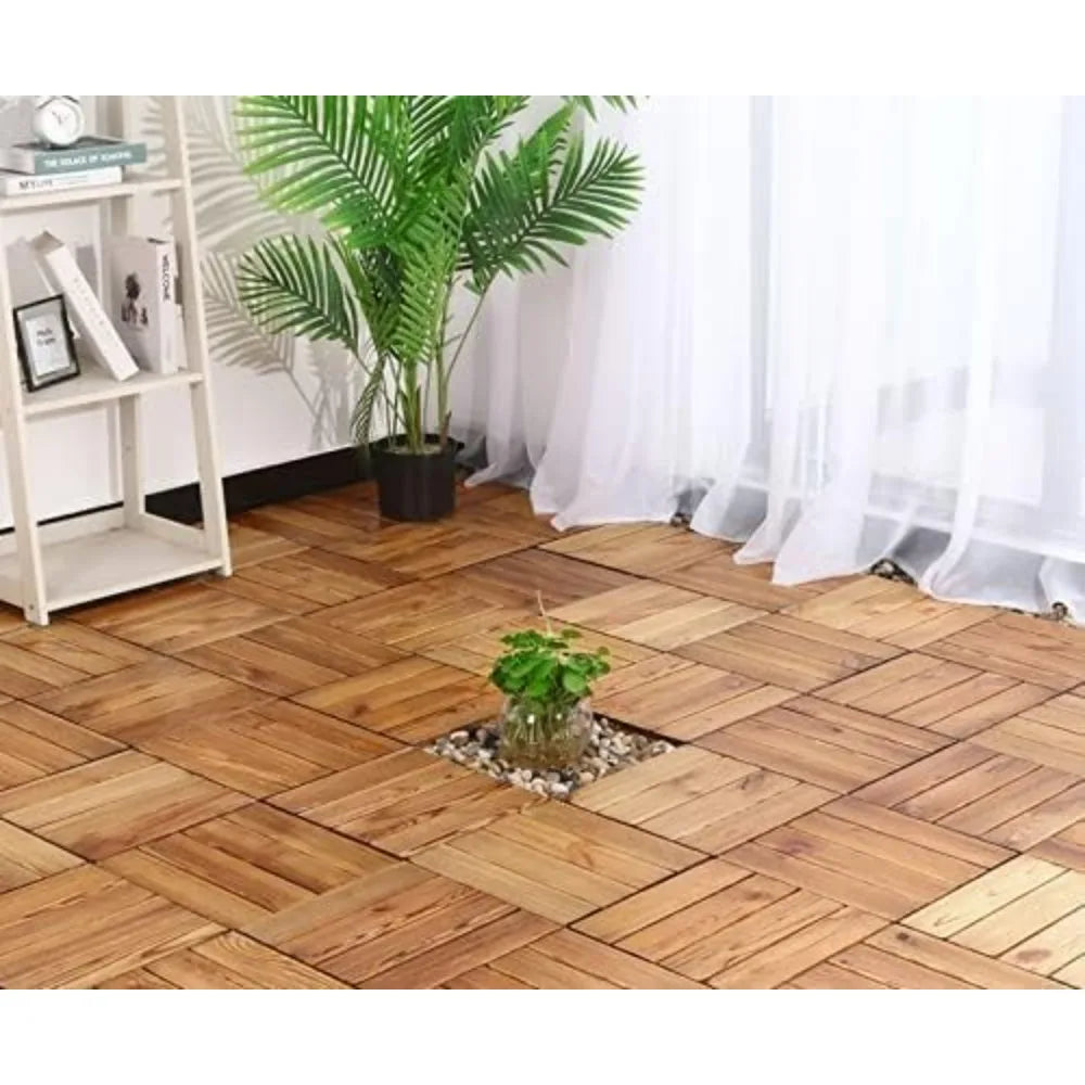 Hardwood Interlocking Tiles  Outdoor