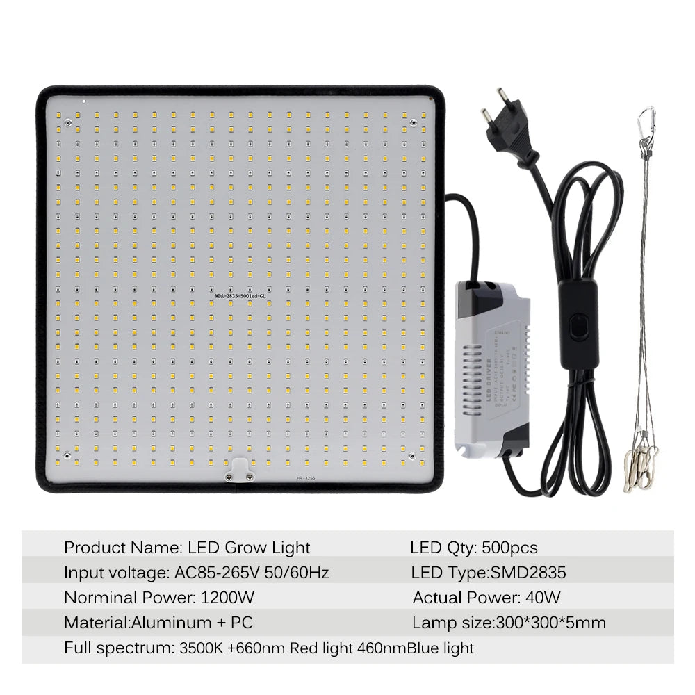 LED Indoor Grow Light 240V 40W