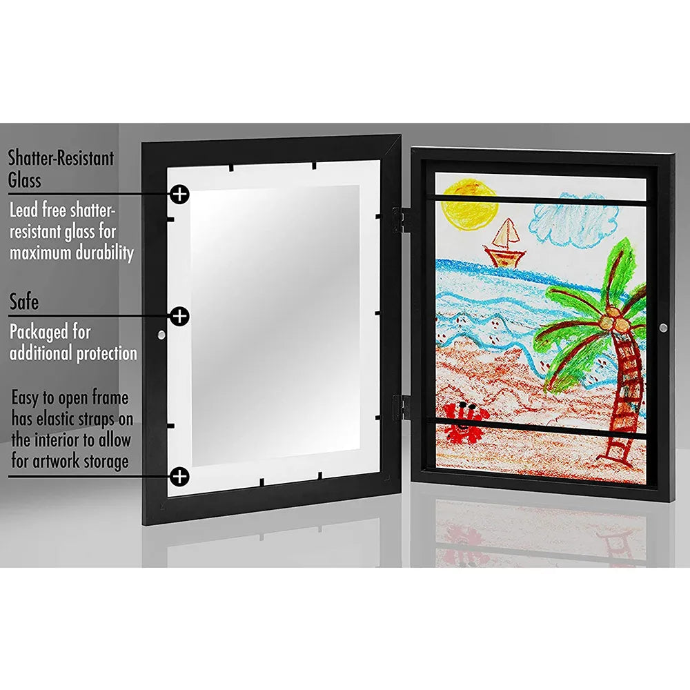 Kids Art Frames Magnetic Front Open