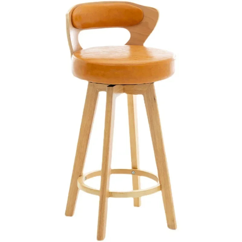 VIP American Solid Wood Stool Rotating