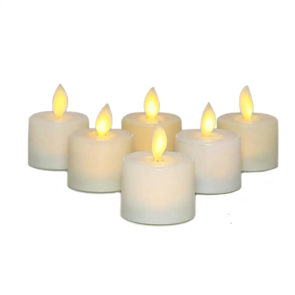 Flameless Moving Wick Candles With Remote Control