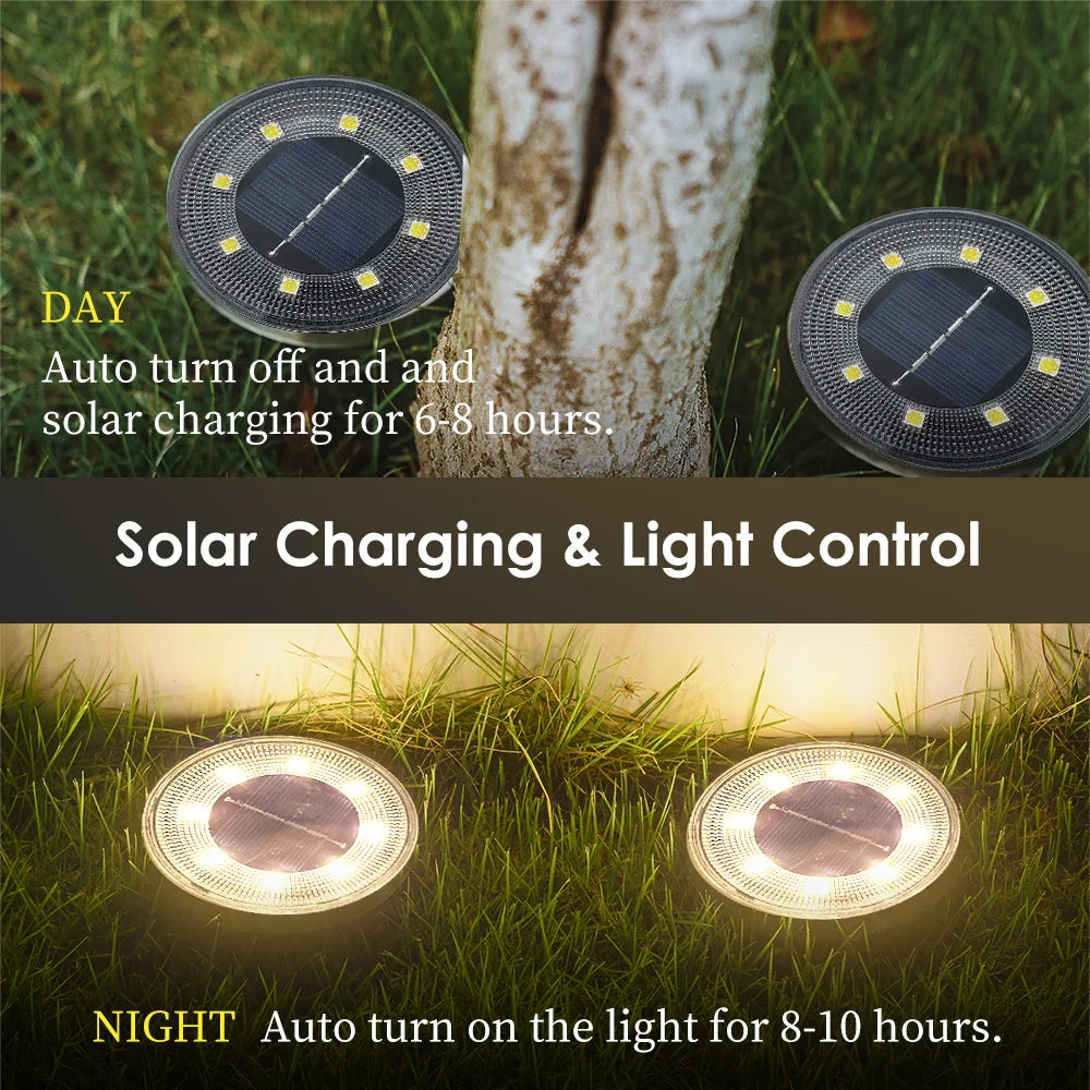 LED Outdoor Solar Power Ground Light