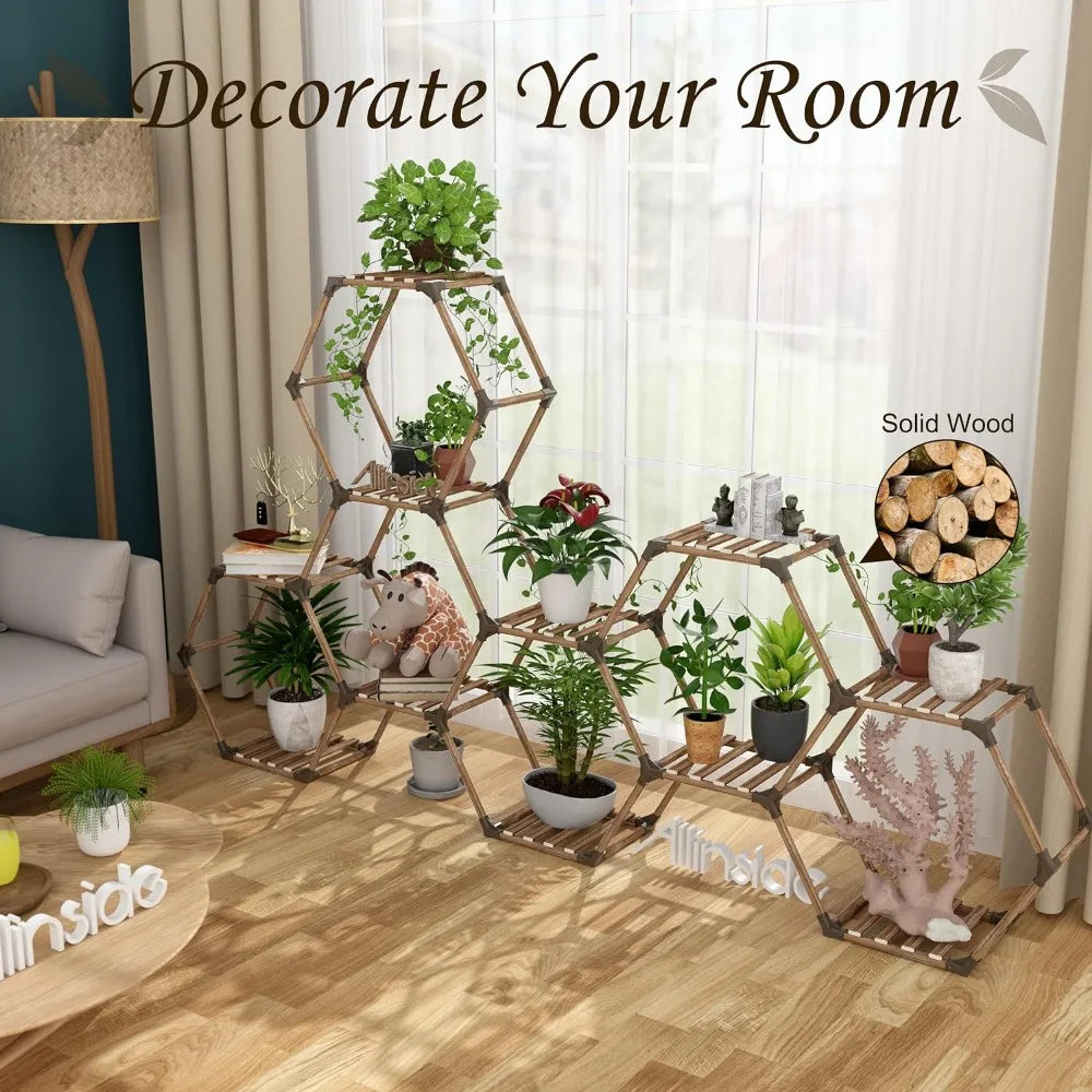 Hexagonal Plant  Holder Transformable