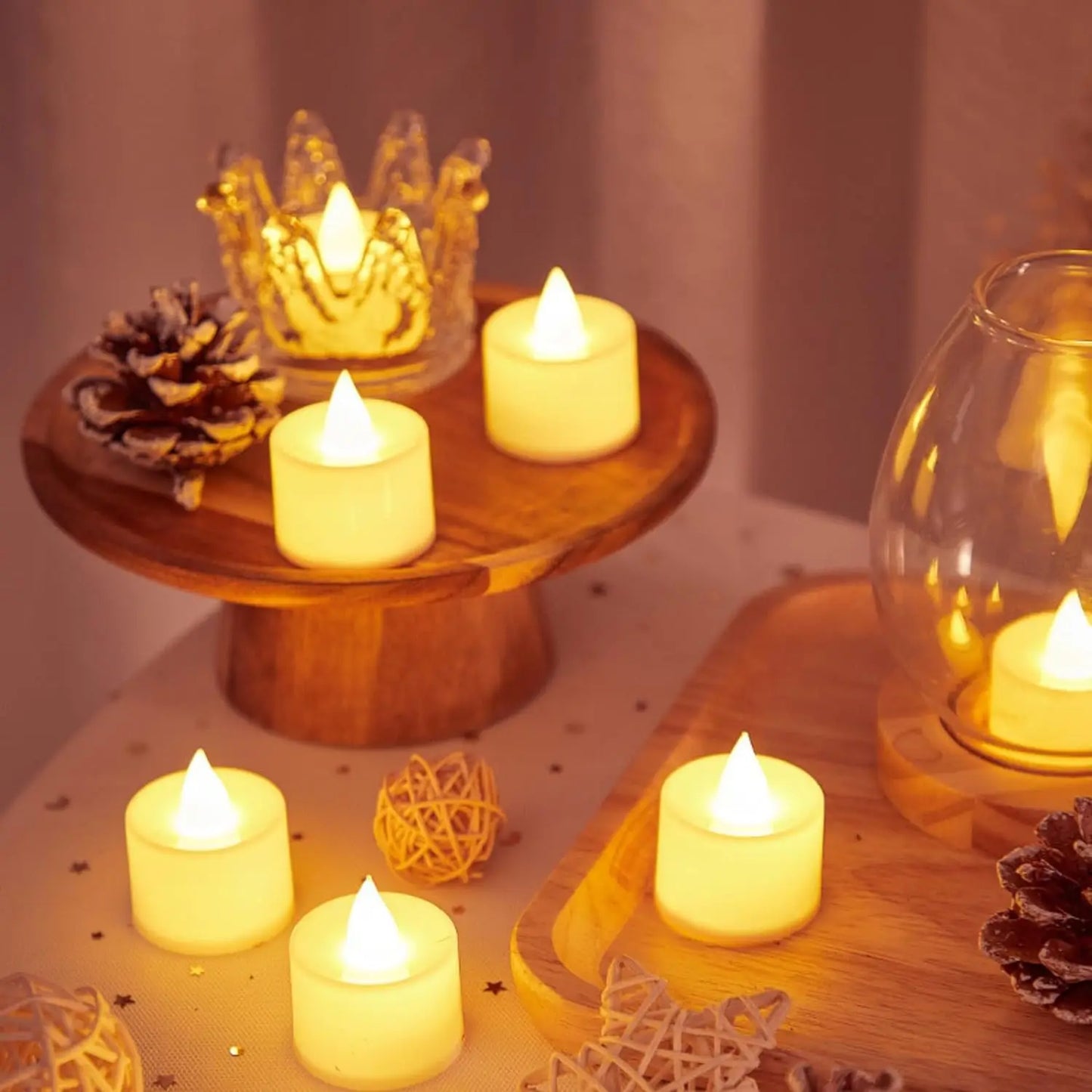 Flameless Led Candle  Heart-shaped