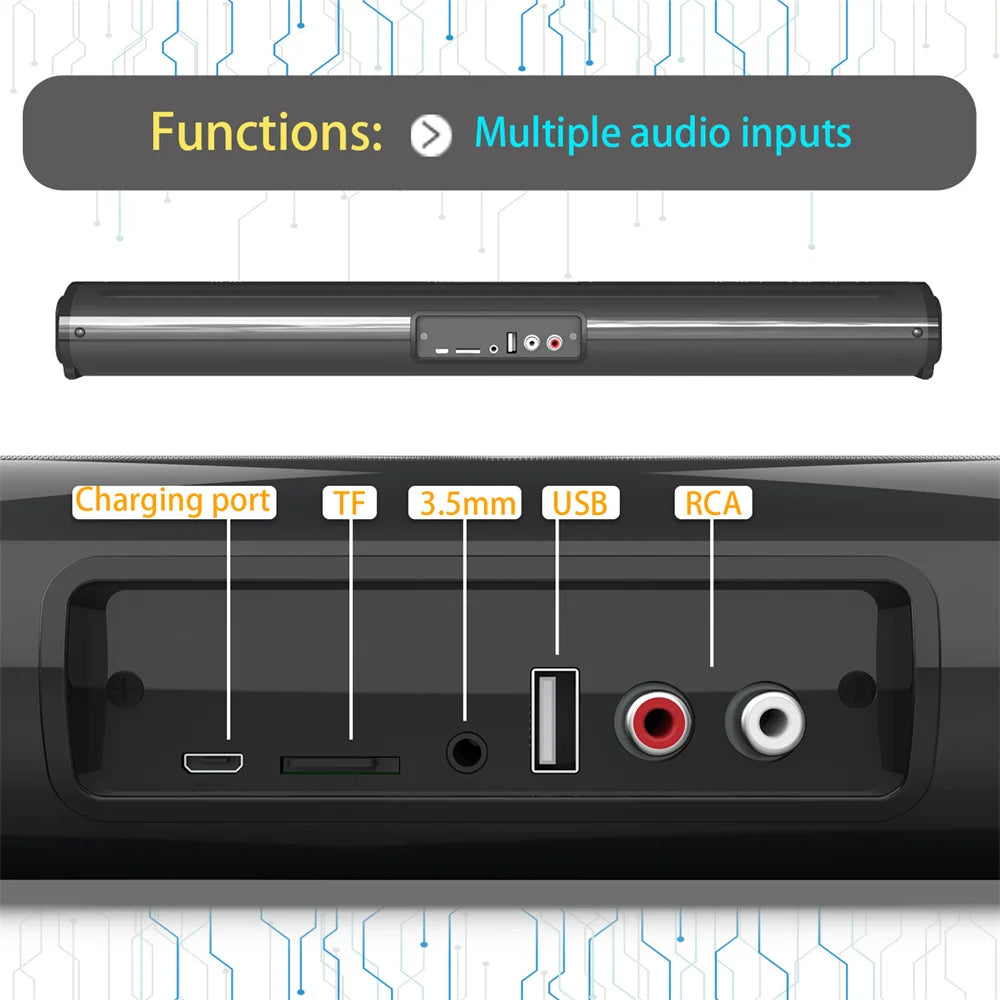 Wireless Sound Bar  System Super Power