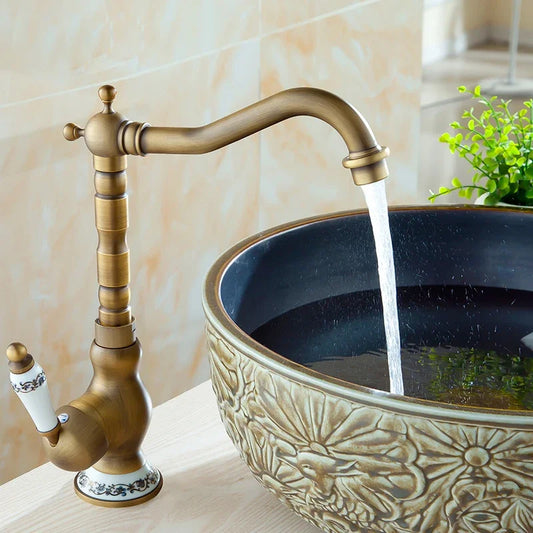 Antique Bronze  Cold and Hot Water Basin