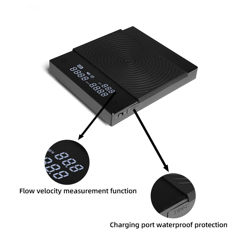 With Time  USB Light Weight Mini Scale